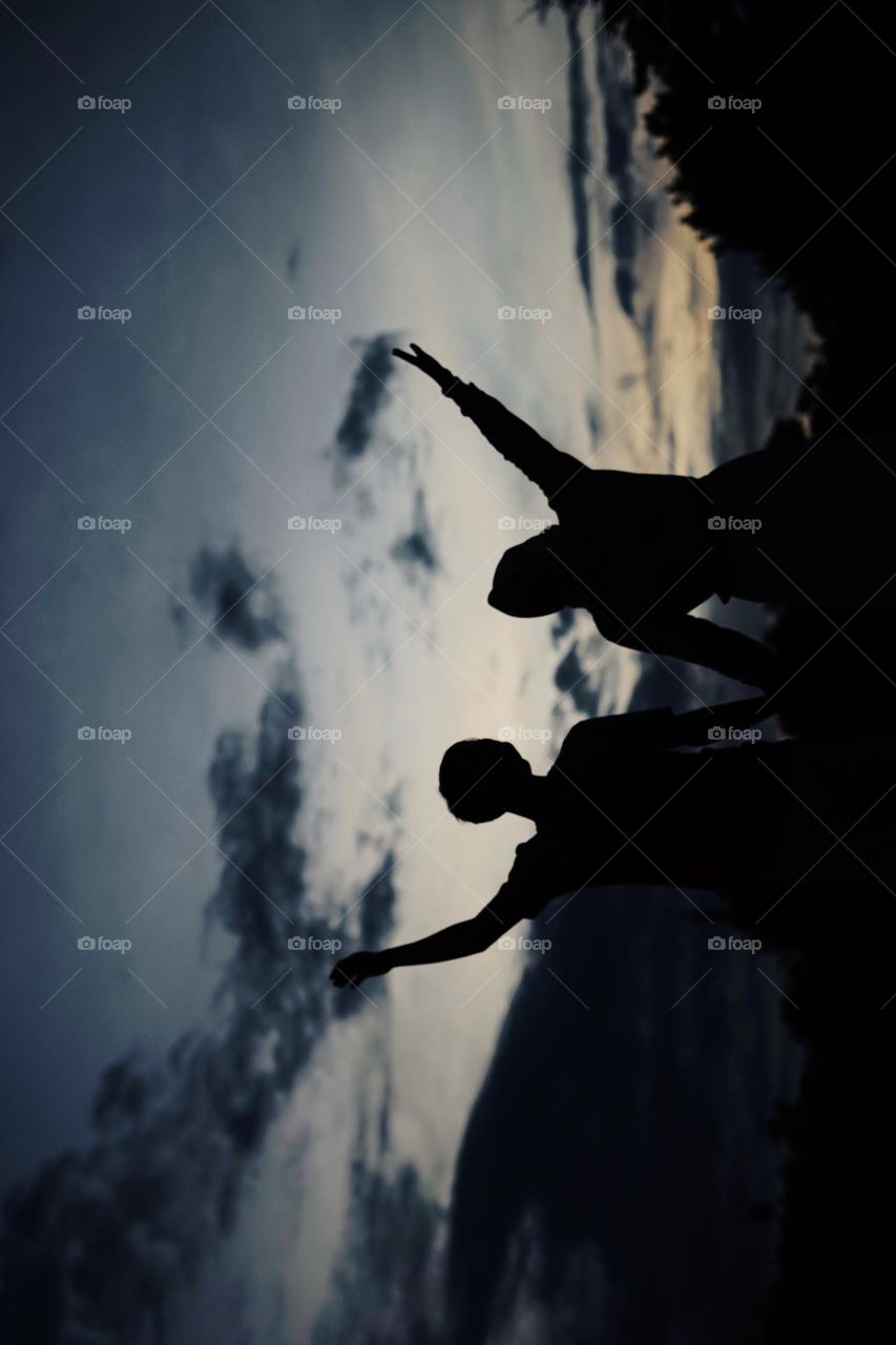 Couple he & her with happy