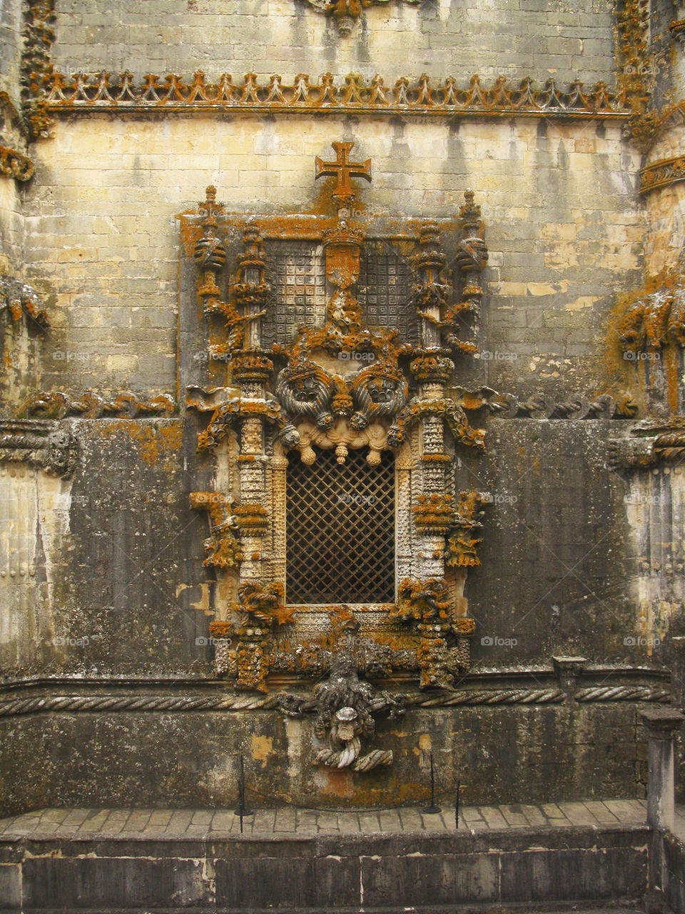 Window of Christ convent in Tomar in Portugal