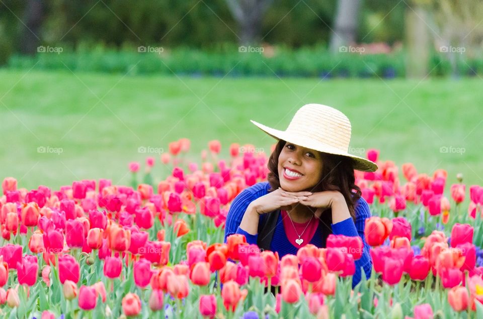 Tulips all around