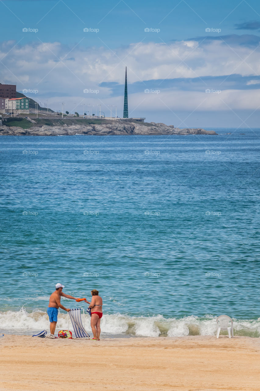 Summer at Orzán Beach, A  Coruña