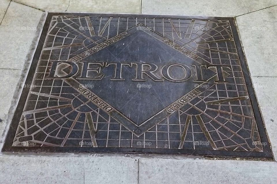 Detroit sidewalk