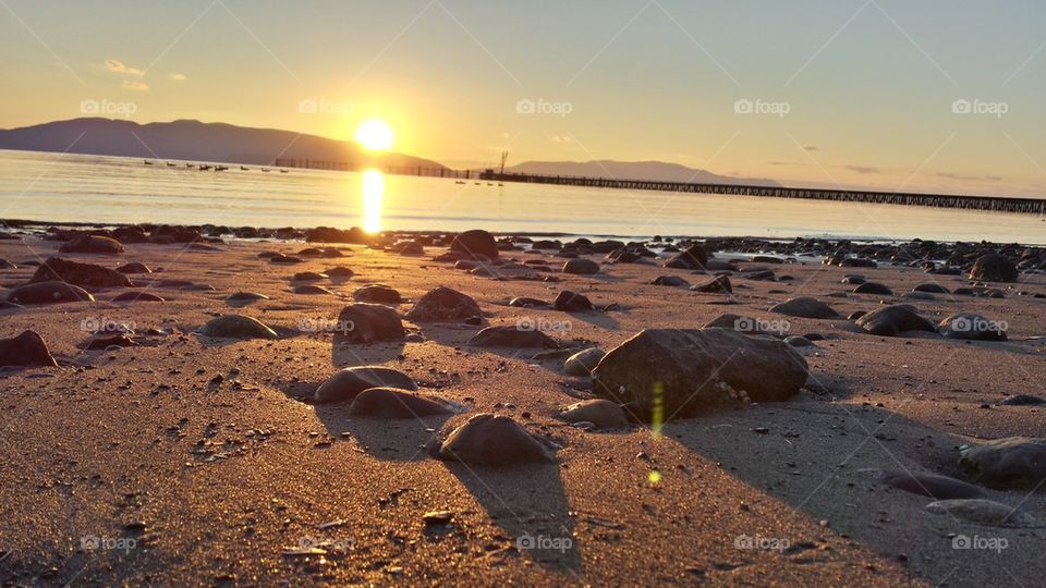 rocks and shadow beach 