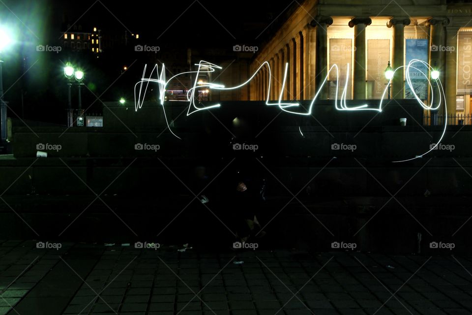 Playing with light, long exposure