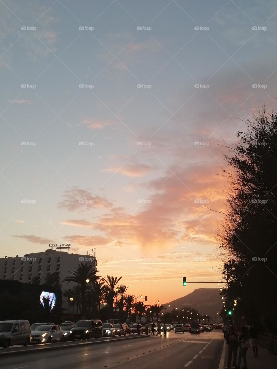 Sunset in Agadir, Morocco