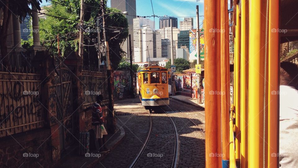 Riding the trolley at Santa Teresa.
Rio de Janeiro, Brasil