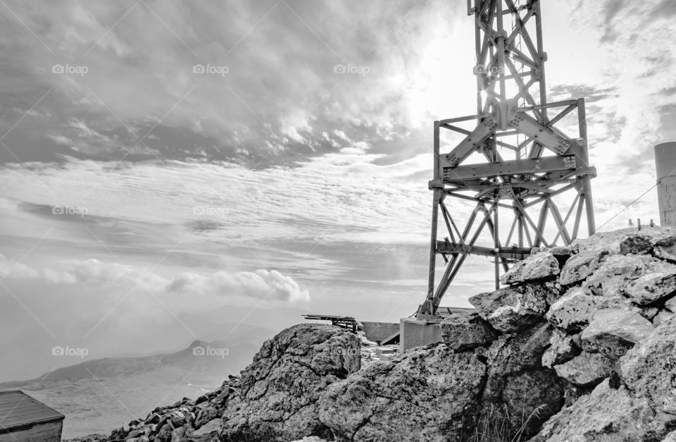 Looking over this satellite tower is like looking at a view from Mars. It’s out of this world.