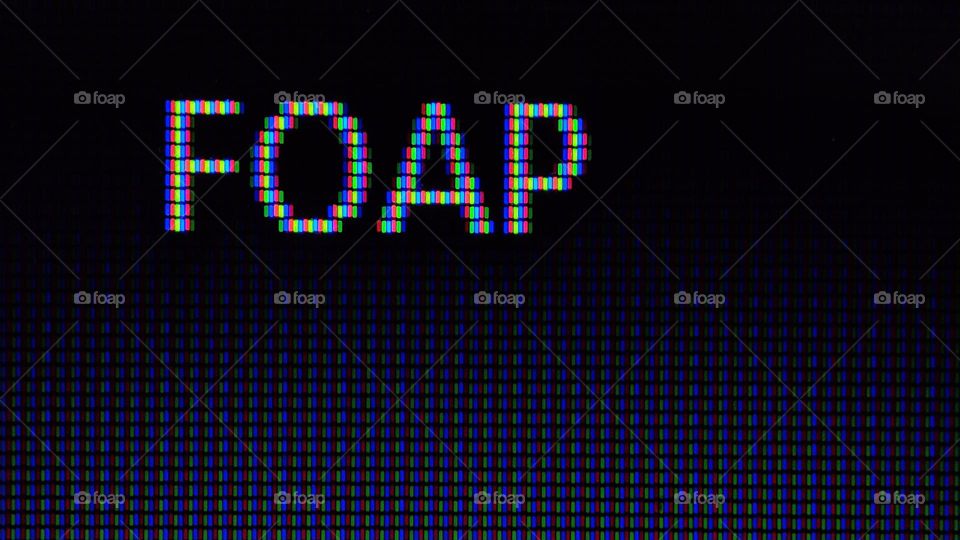 Foap name in pixels, square shaped pixels, colourful pixels, rectangle shaped pixels, Foap, Foap name