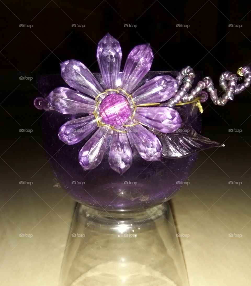 Beautiful violet vase