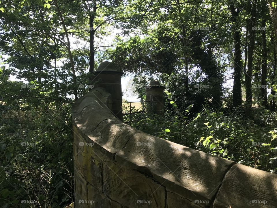 Wall at Lumley castle