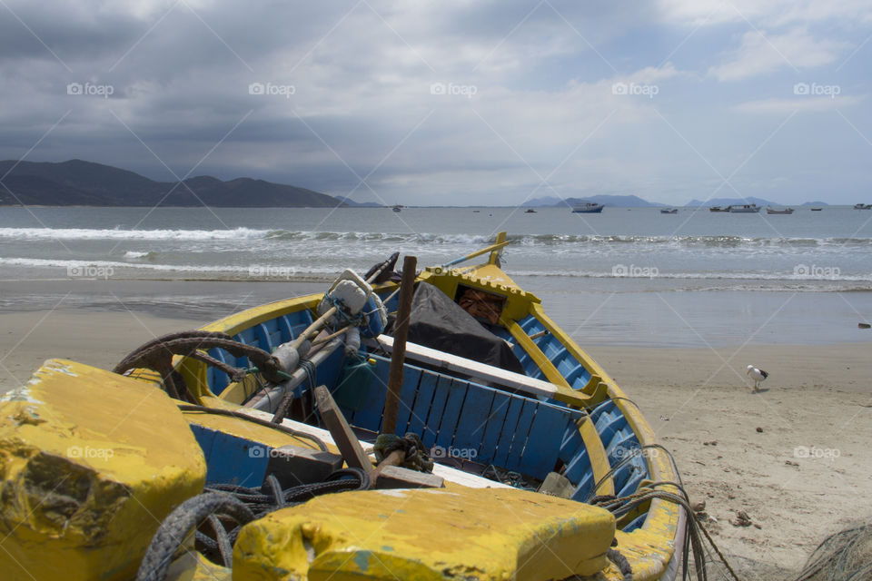 Boat on the beach.