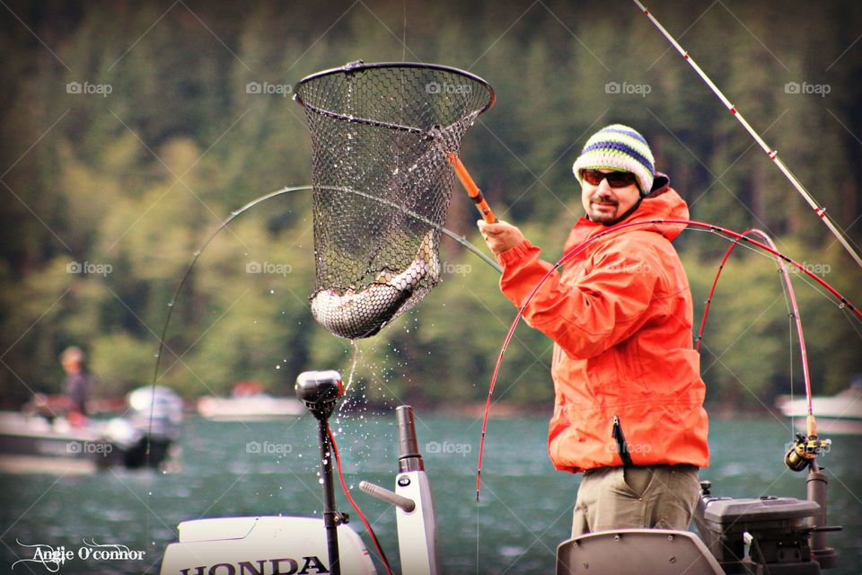 Nice Catch. took this pic while we were out fishing at Baker Lake