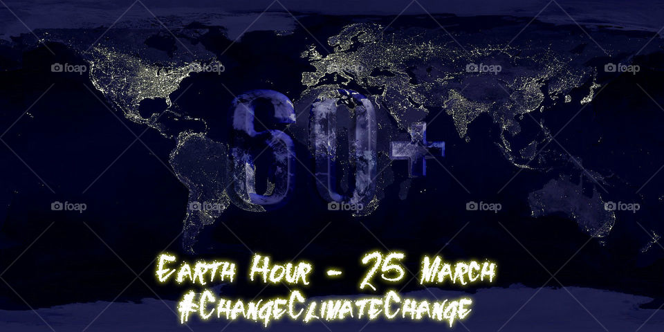 Earth hour 25 March. 