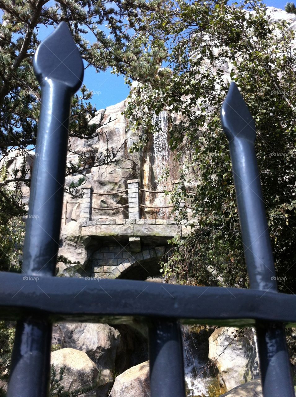 The Matterhorn in Disneyland. Taken outside the Matterhorn ride in Disneyland in Southern California. 