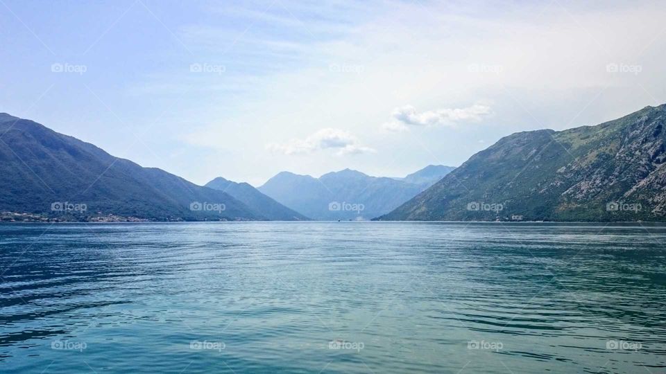 The Bay of Kotor in Montenegro