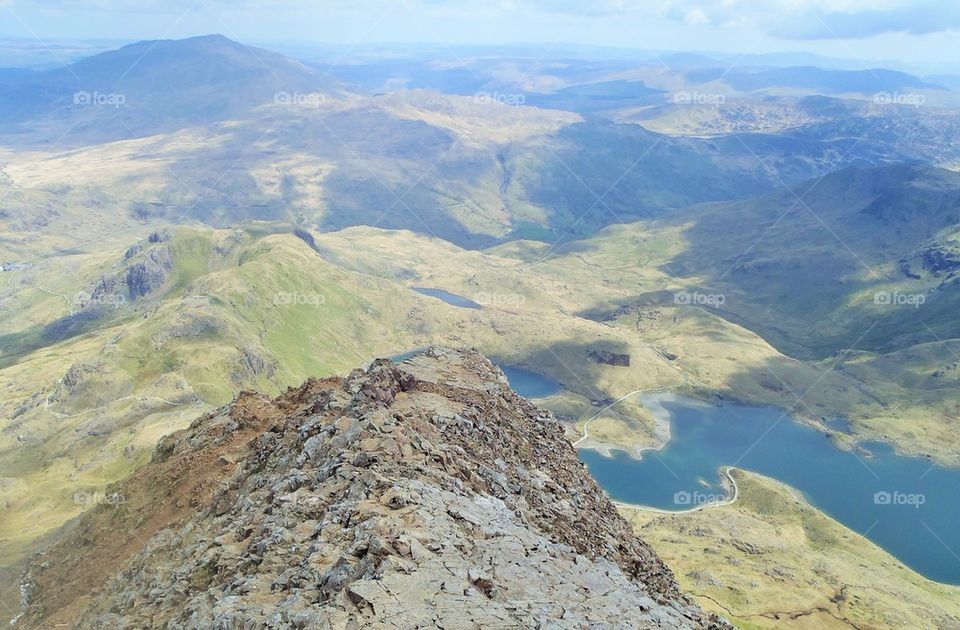 In Snowdonia on peak