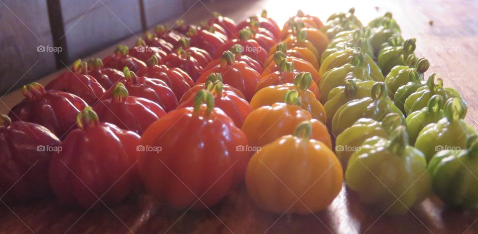 Arco íris de pitanga 