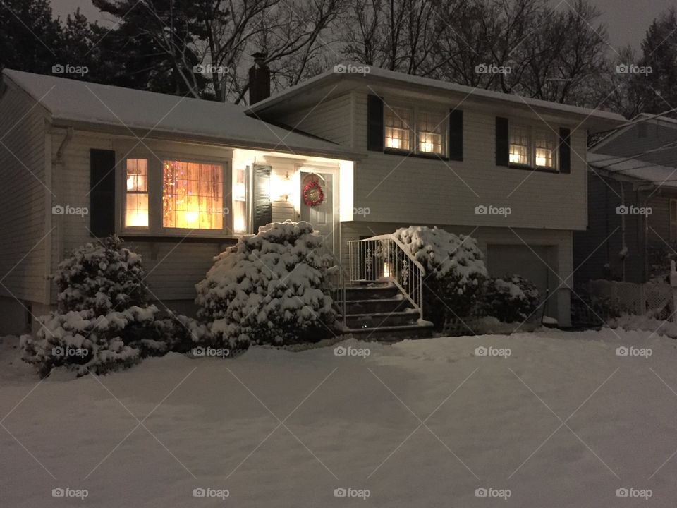 Home, House, Winter, Snow, No Person