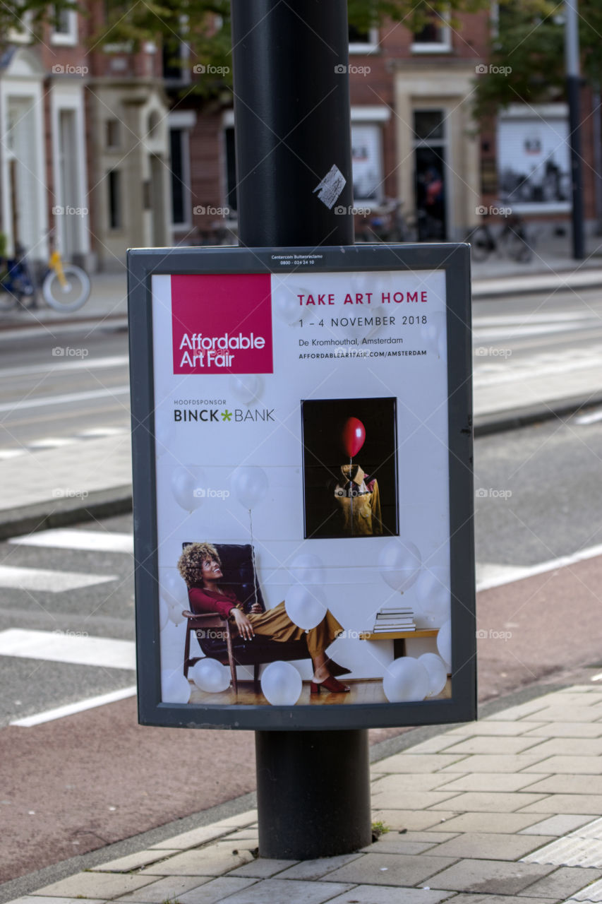 Billboard Take Art Home At Amsterdam The Netherlands 2018
