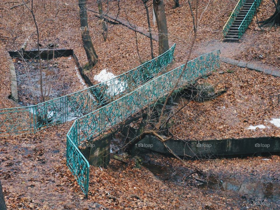 in autumn park in Kiev city, autumn