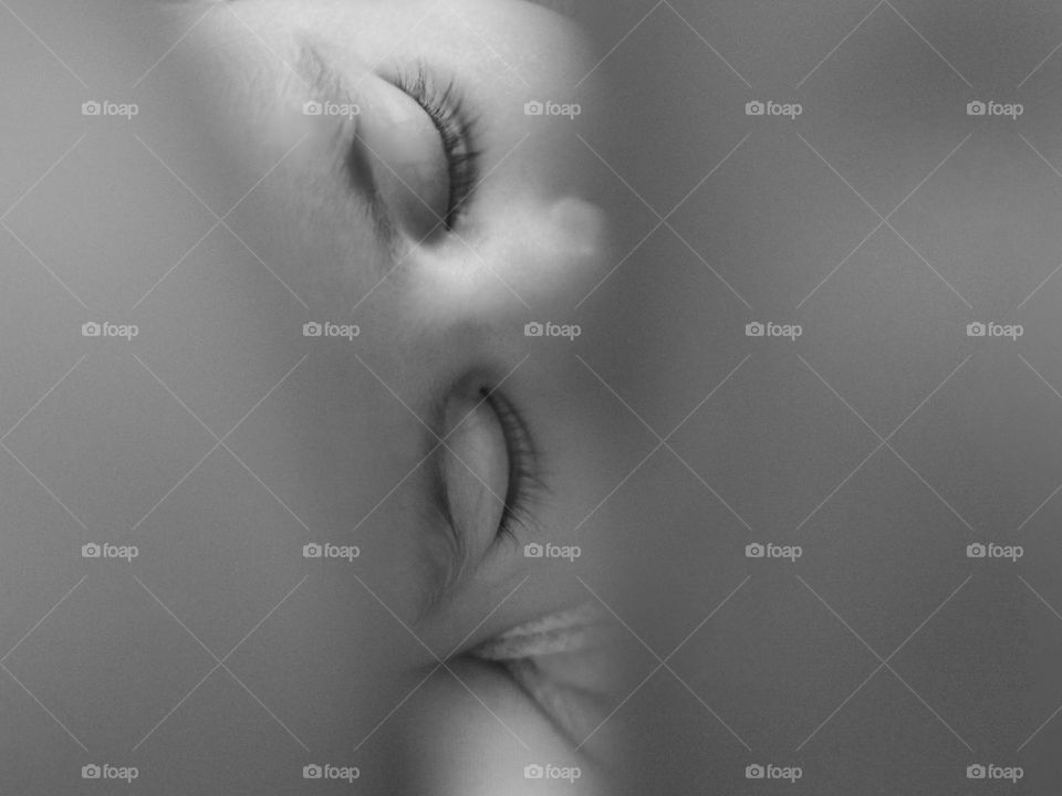 Black & white baby eyes picture photography