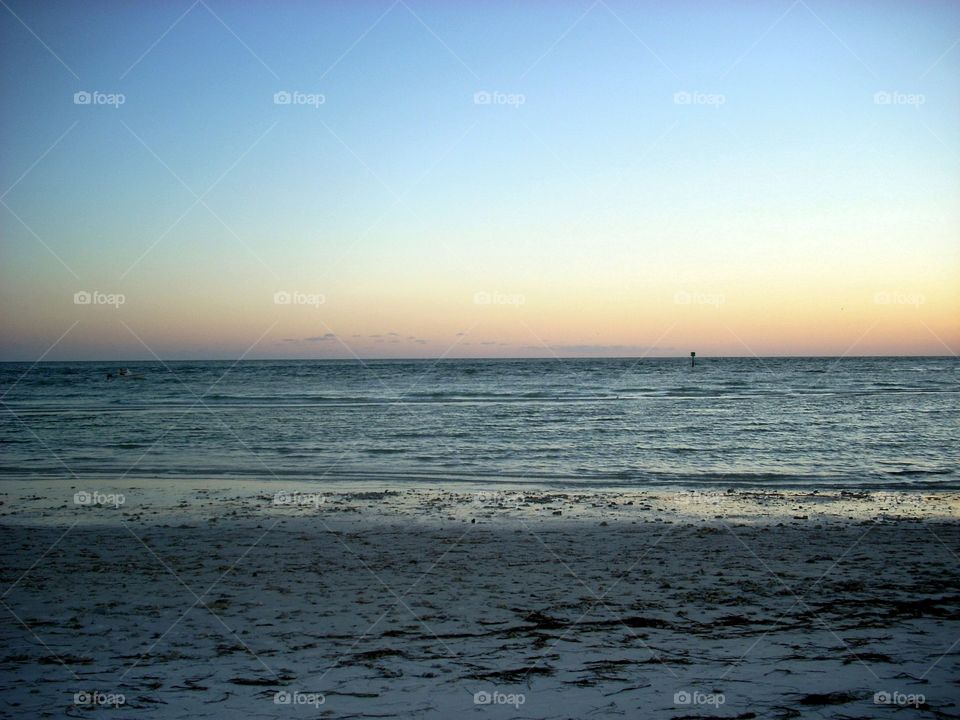 Sunset at Honeymoon Island in Dunedin, FL