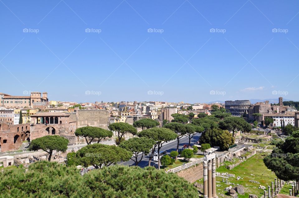 Rome view from above 