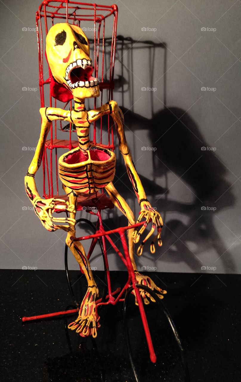 Skeleton sculpture