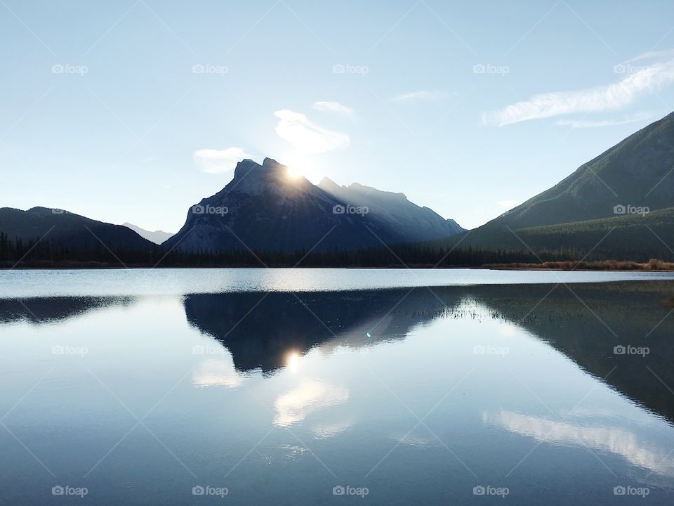 Vermillion Lakes in Banff. 