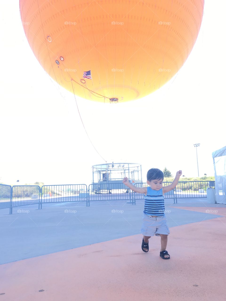 orange balloon