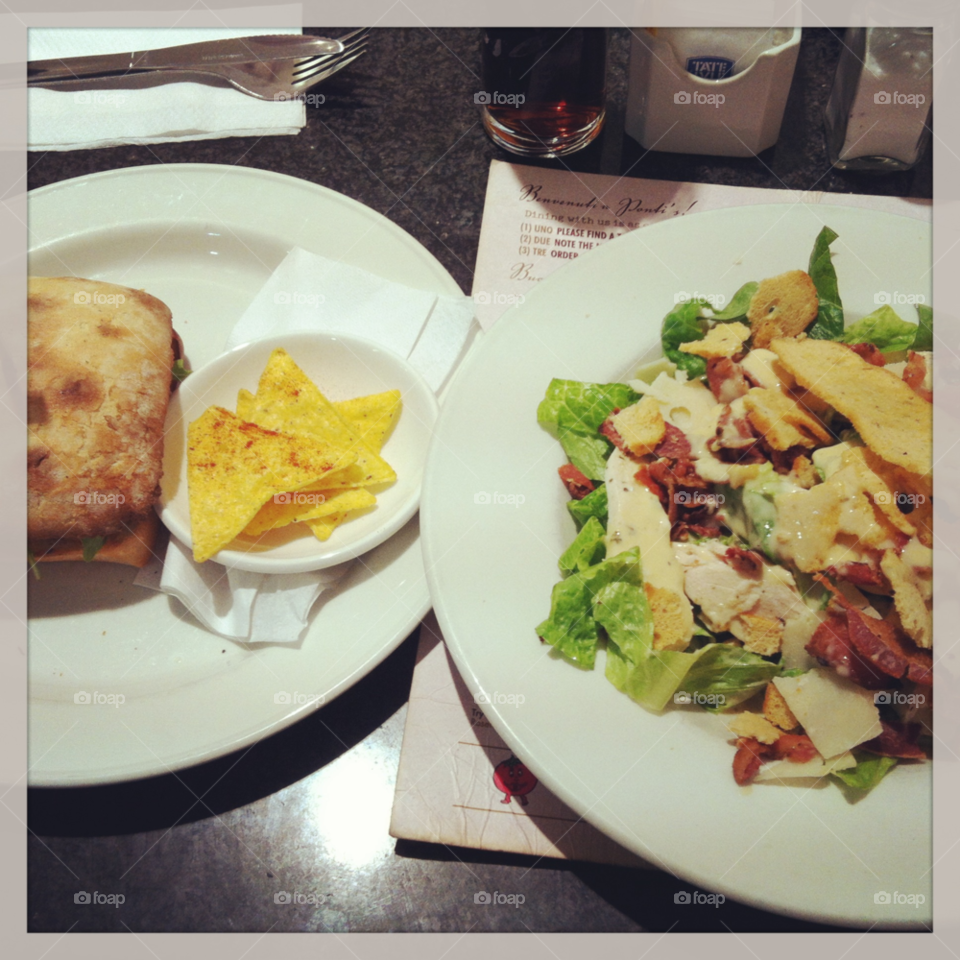 food bacon salad lunch by apa86