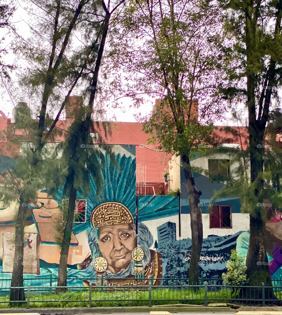 Mural,ciudad,calle