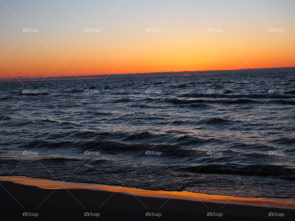 Sunset on Lake Michigan 