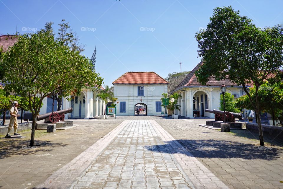 inside the fort vredeburg in Jogjakarta, Indonesia