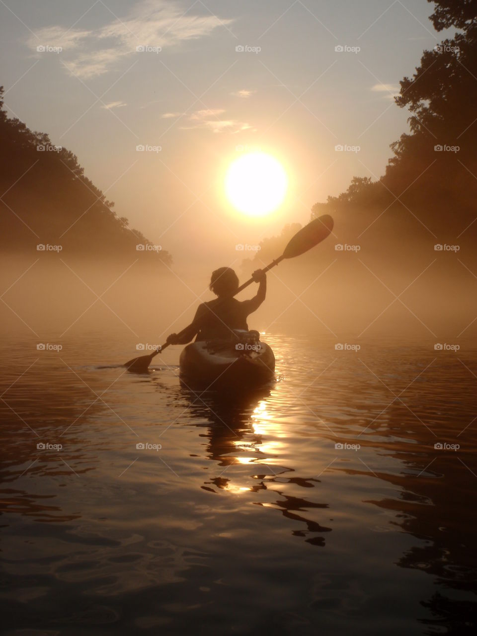 Kayak silhouette