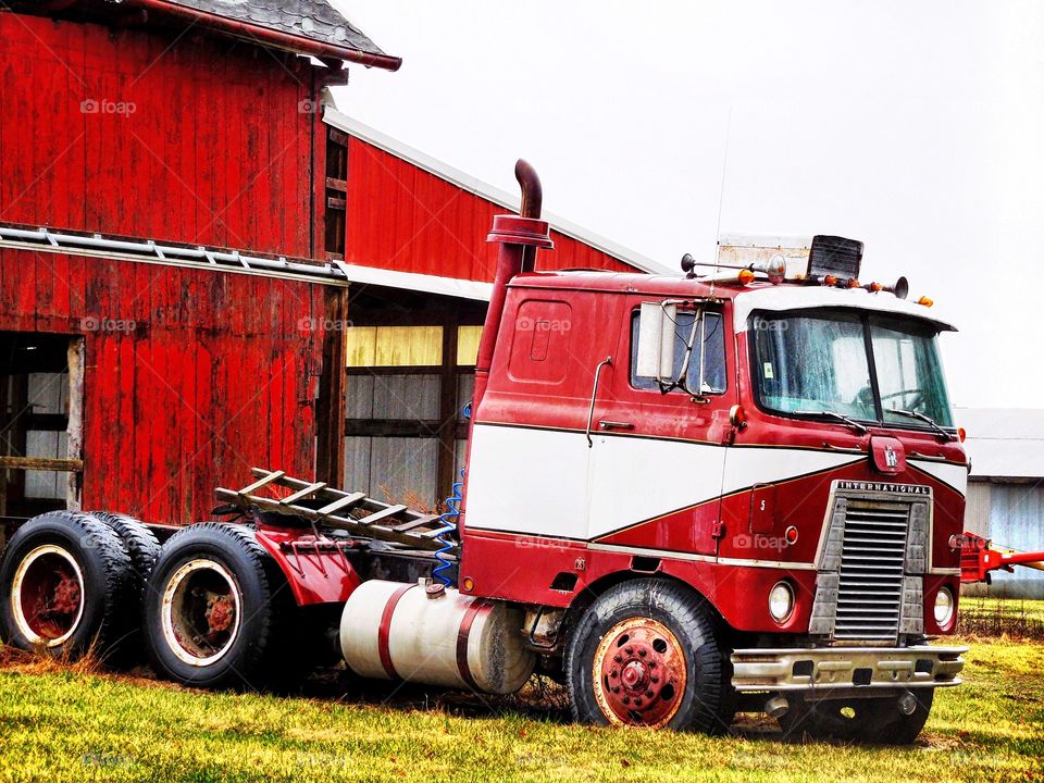 Old farm truck. 