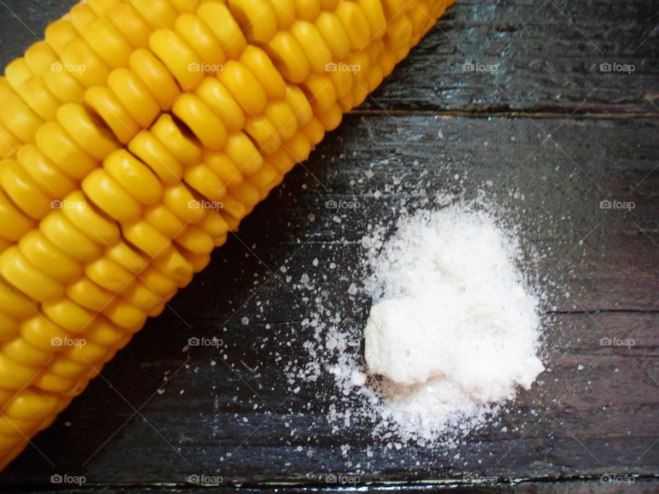 corn and salt delicious delicacy