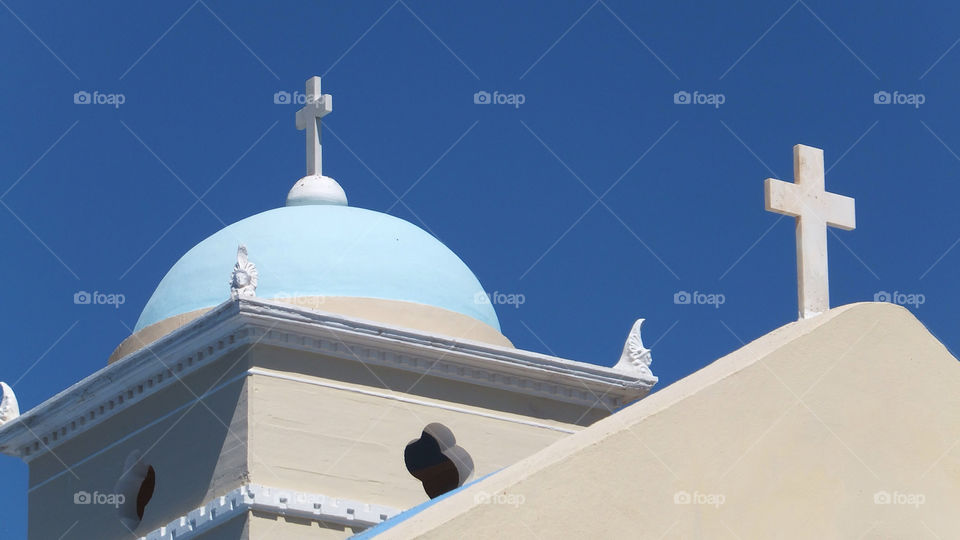 sky blue church cross by snappychappie