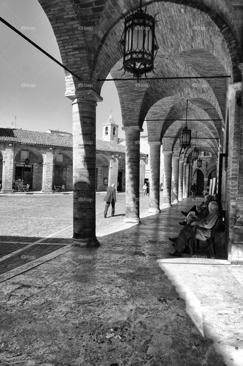 Village. Offida Italy 