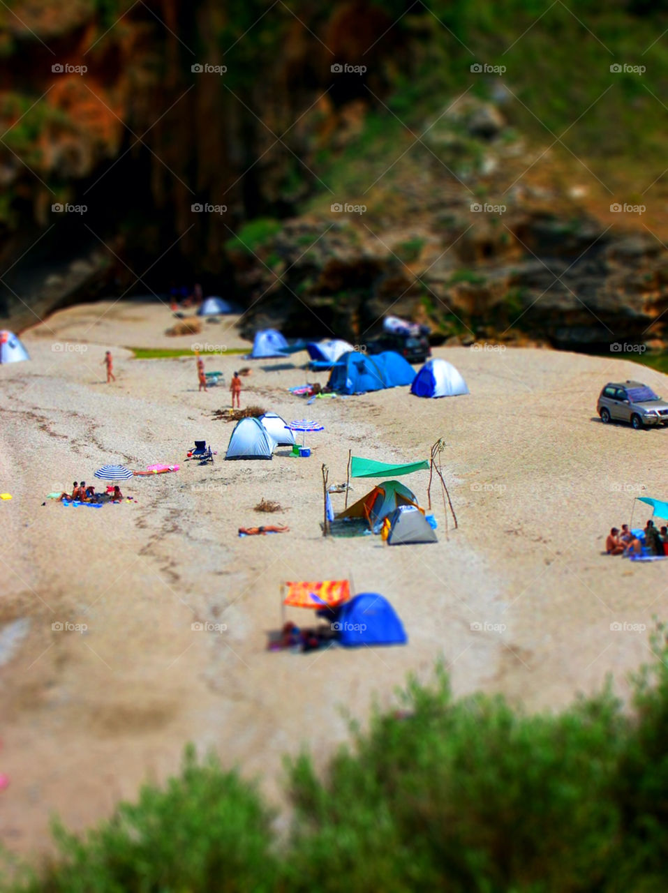 beach summer camping tilt by tsaras70