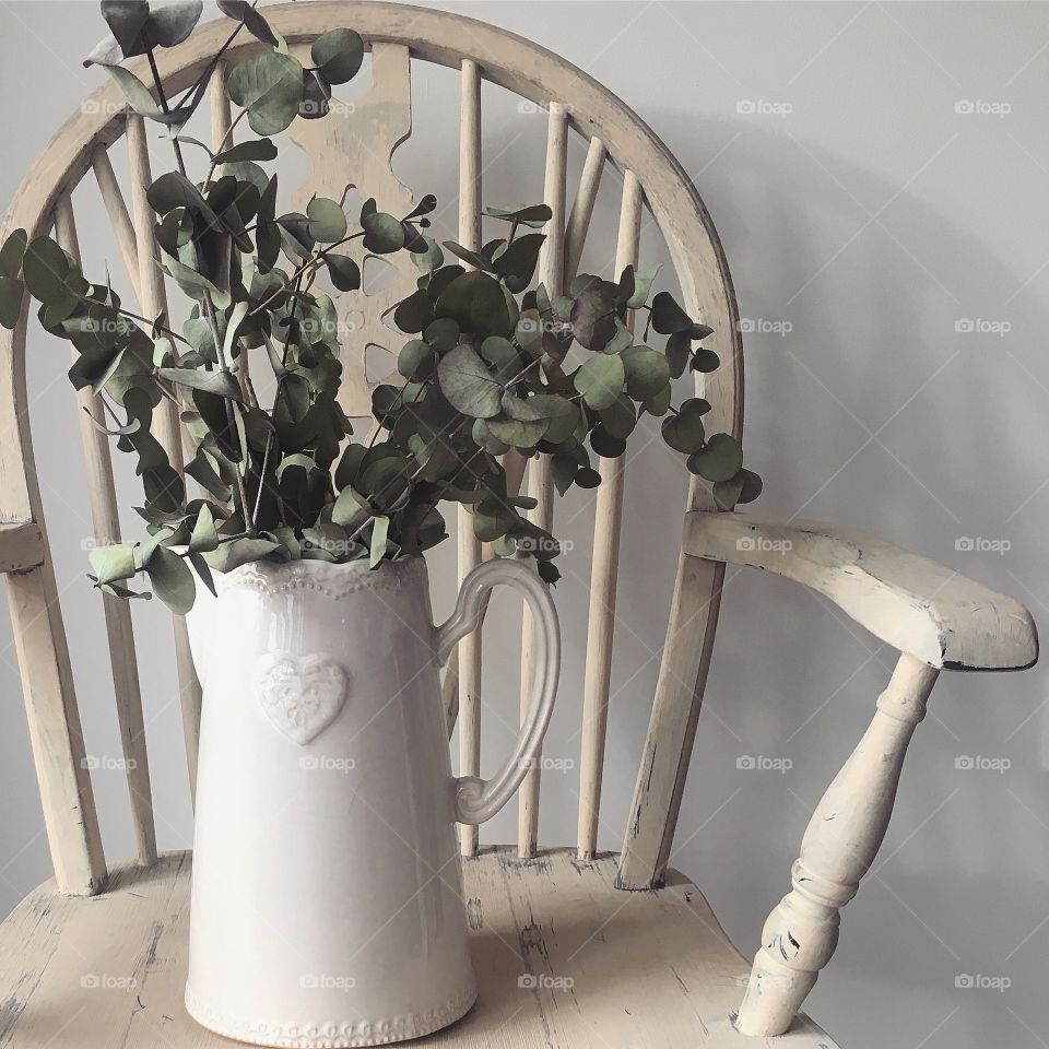 Eucalyptus vase
