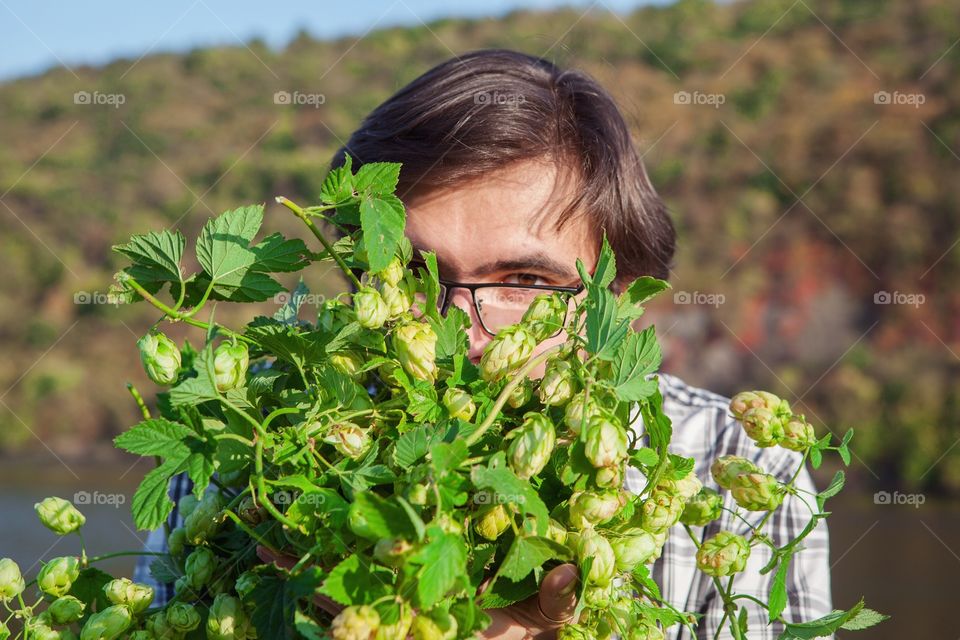 Man with hop