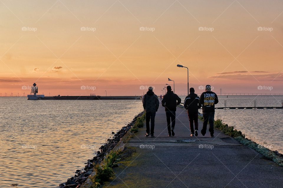 Boys on the pier