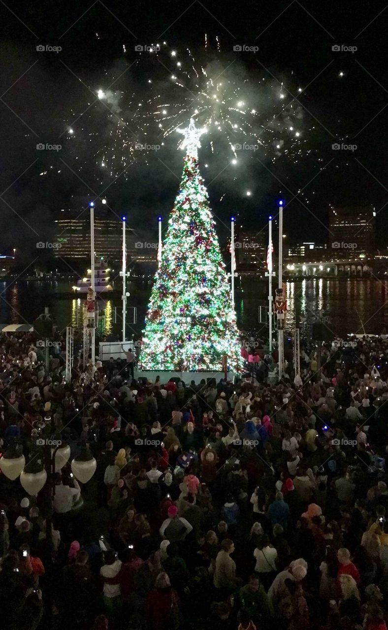 Jacksonville Florida celebrating Christmas and a new year