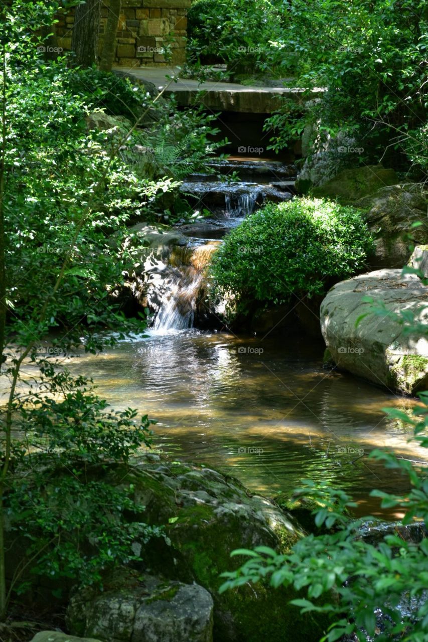 nature peaceful waterfall