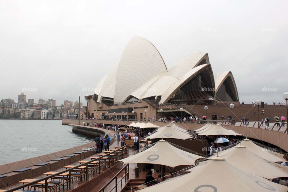 Floating White Sydney Opera House