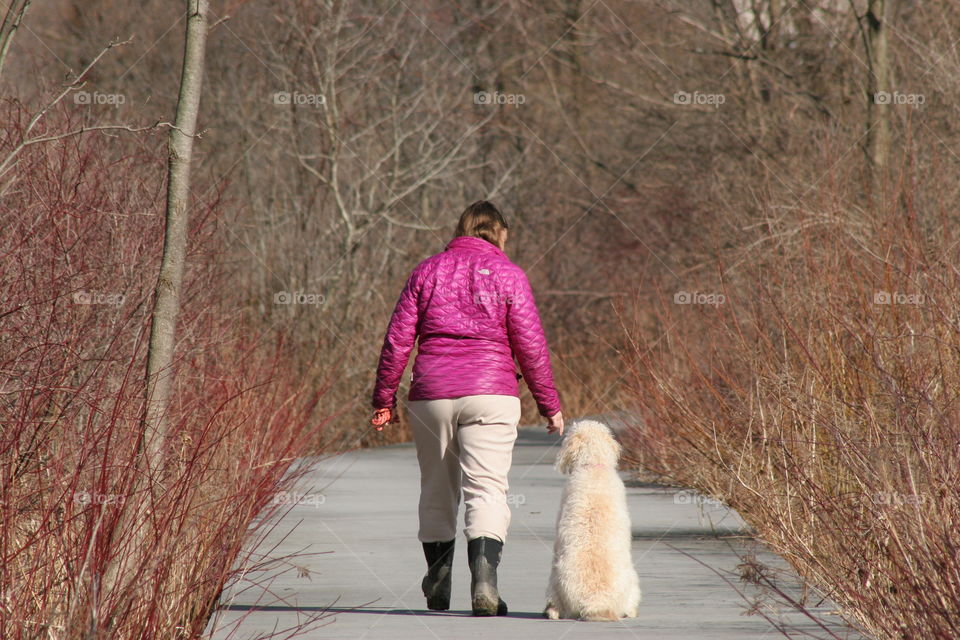 Women with her dog