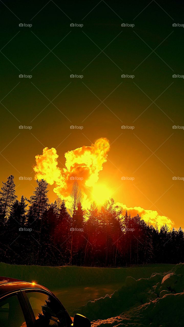 smoke from industri ....and little imagination