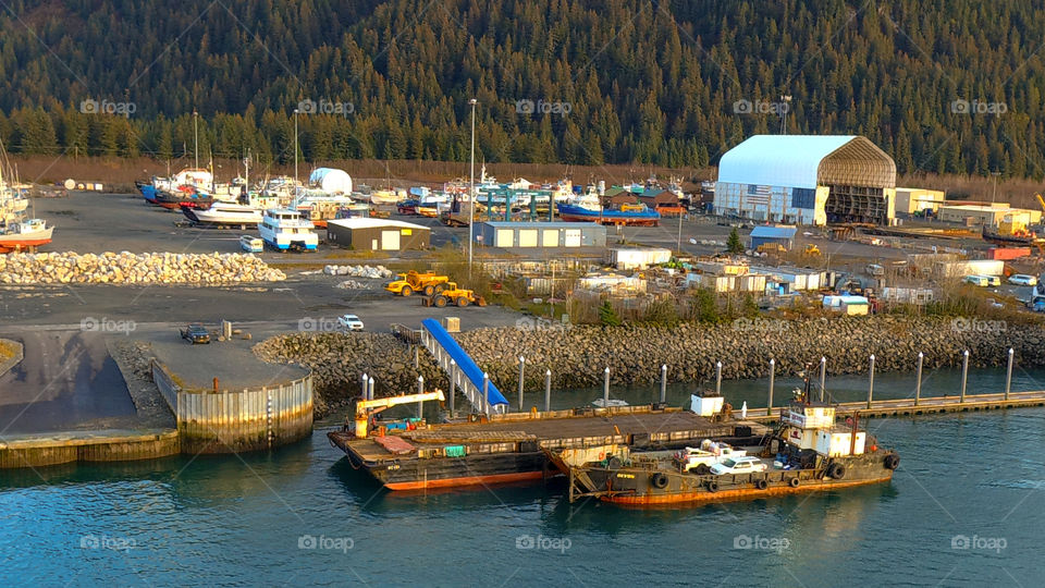 Fall shipyard work in Alaska 