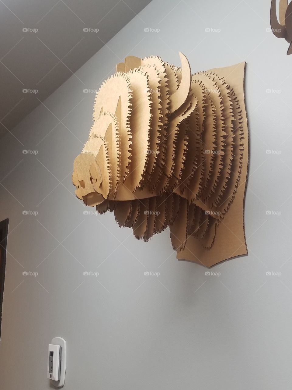 sideview cardboard bull