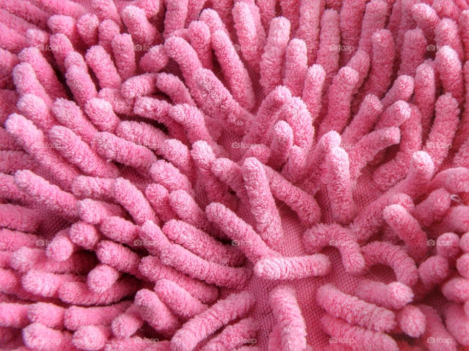 Elevated view of pink textile